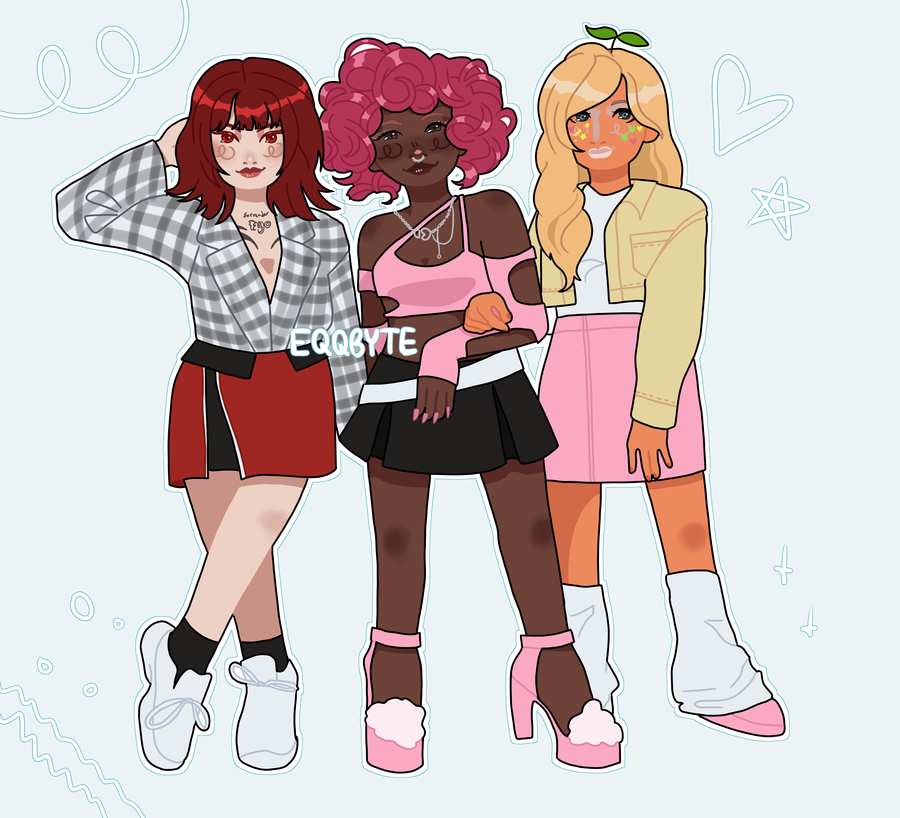 ive been dying to draw all three of them so i did hehehe